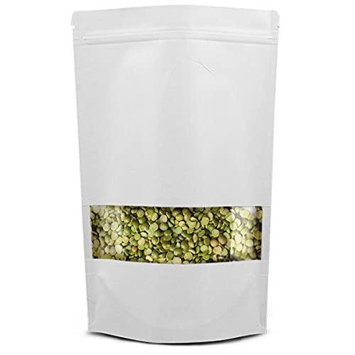 PI010 Ziplock White Pouch (100 gm) Size : 6 x 4