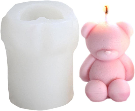 Fluffy Teddy Bear Mold GB009