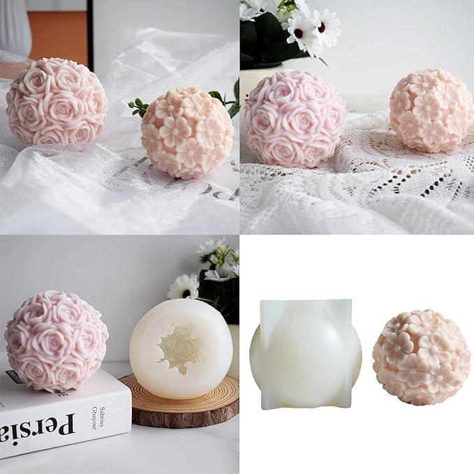 GB137 Rose Ball Mold