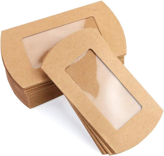 Pillow Box With Window (Pack of 50) PI072