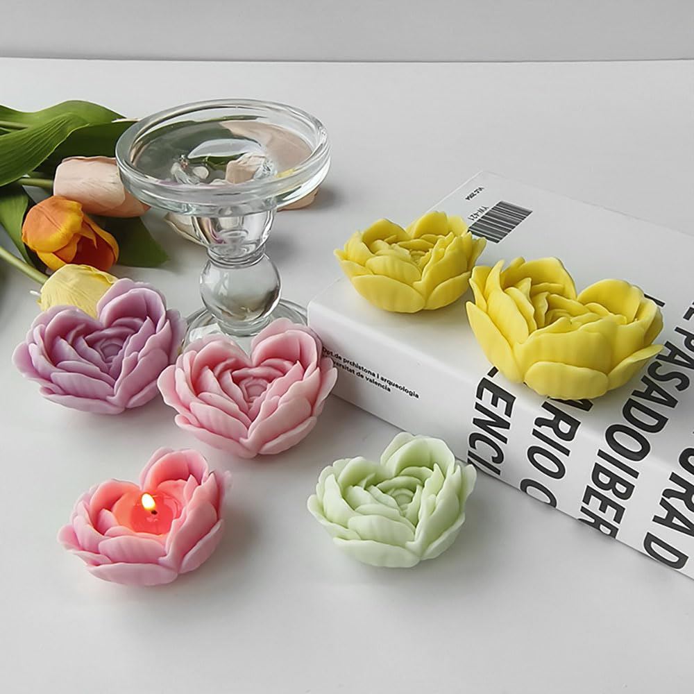 GB129 Rose Petal Heart Mold
