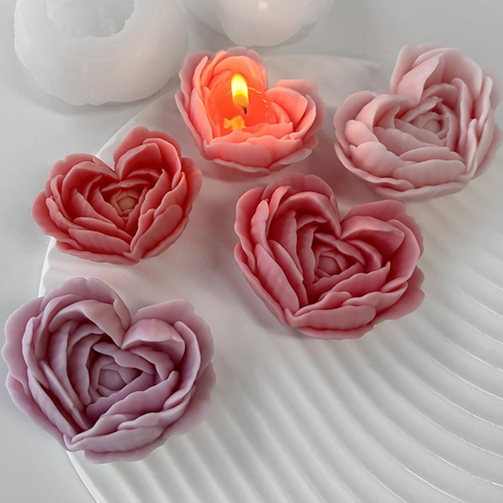 GB129 Rose Petal Heart Mold