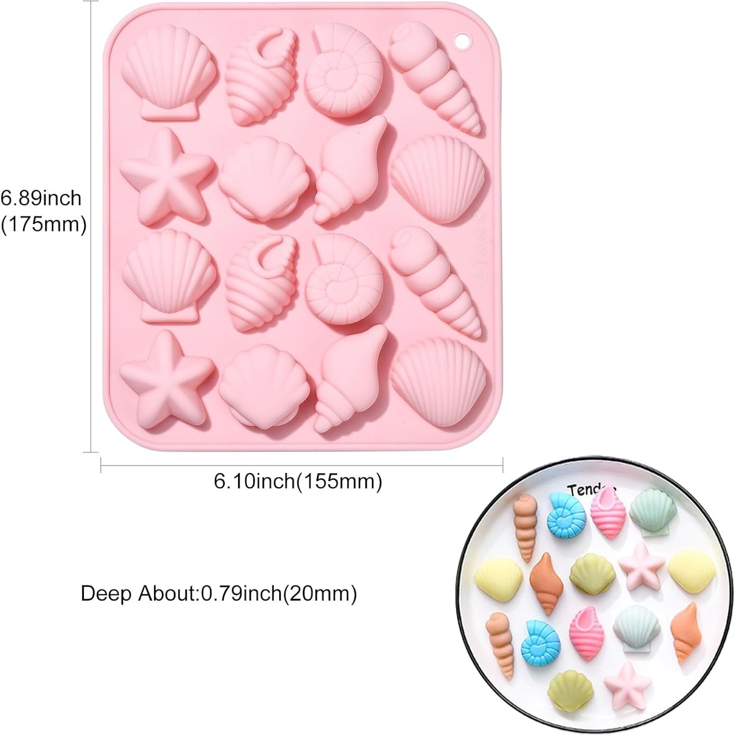 TM048 Mix Sea Shell Mold