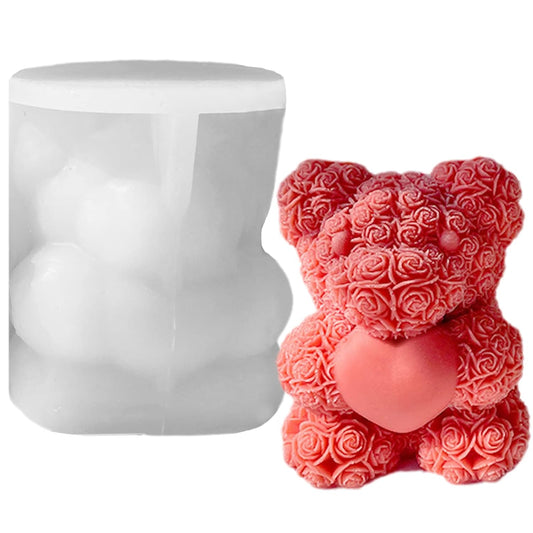 Rose Teddy Bear Mold GB004