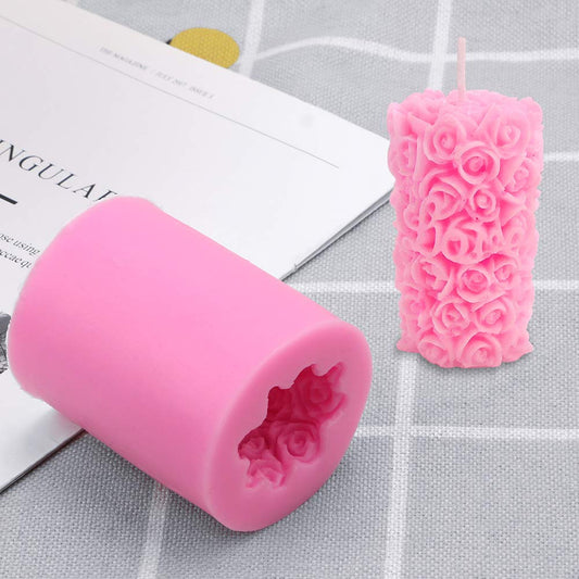 Mini Rose Pillar Mold GB138