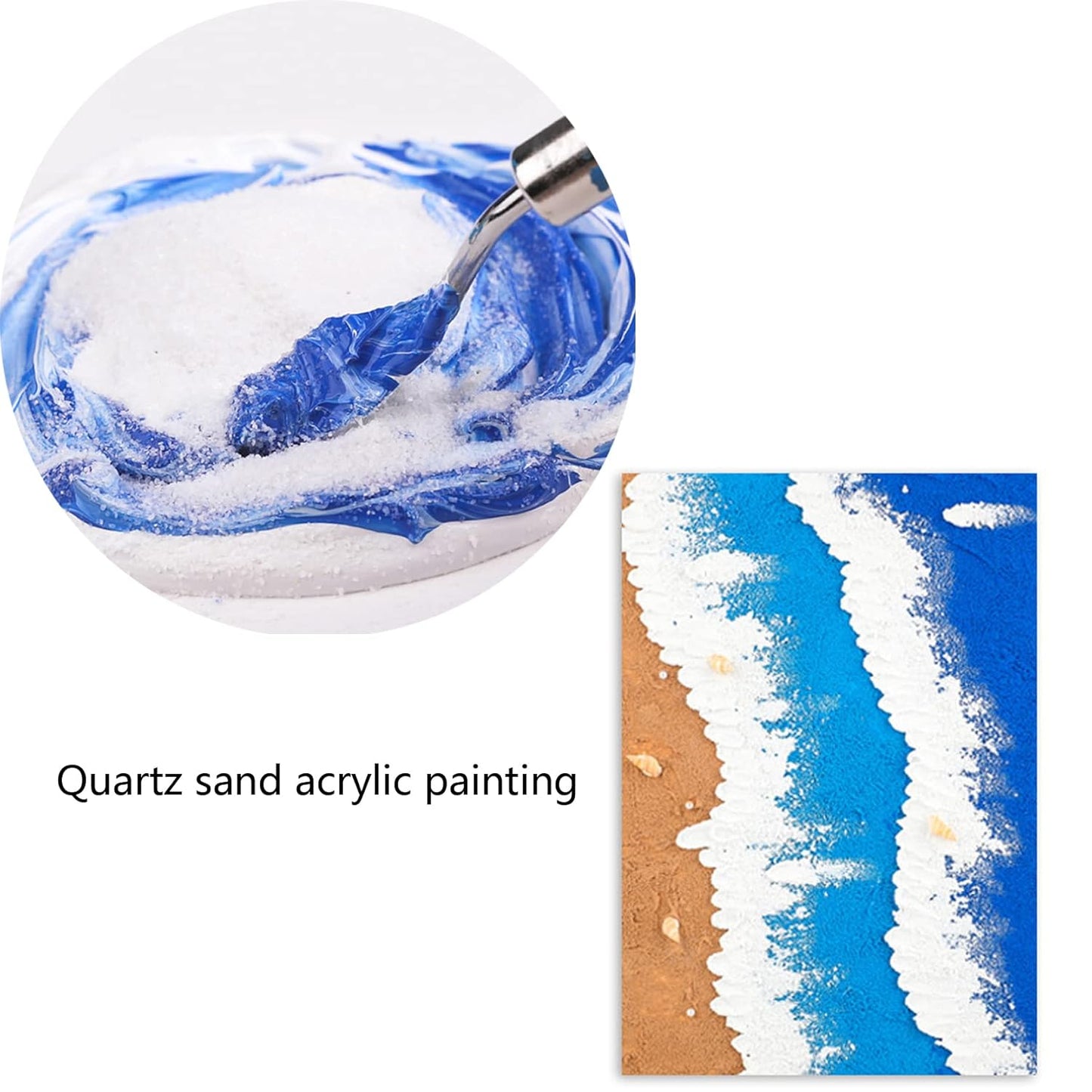 AC008 White Sand (for ocean theme candle making) (100gm)