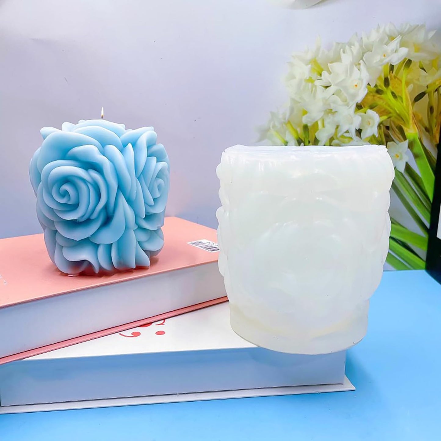 GB134 Rose Pillar Mold