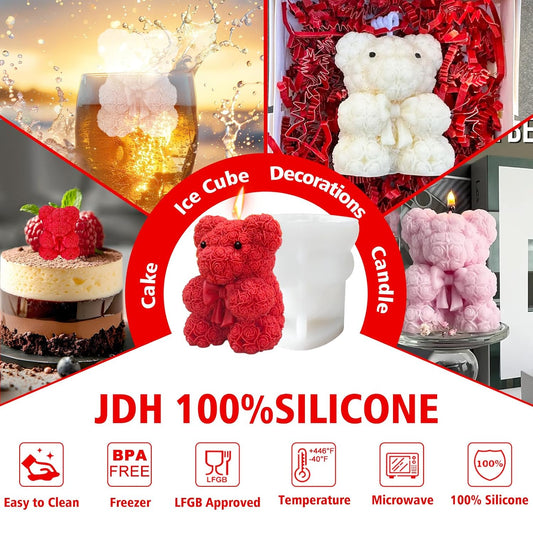 Teddy Bear Bow Mold GB001