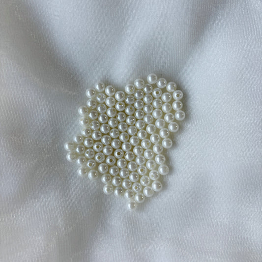 Premium Round Craft Beads – Metallic & Pearl Finish Beads for Jewelry 8 mm (Pack Of 10)