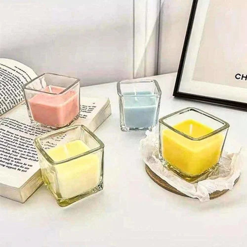 Square Glass Jar PI055 (Pack Of 10)