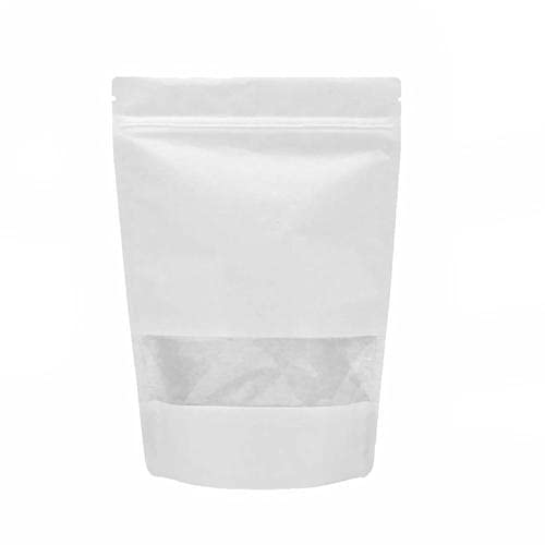 PI010 Ziplock White Pouch (100 gm) Size : 6 x 4