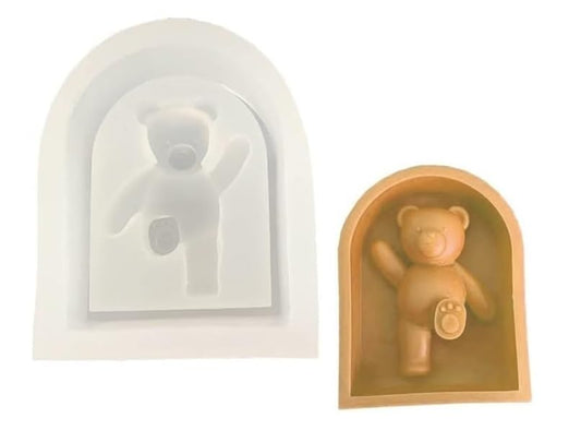Teddy Bear In Frame Mold GB012