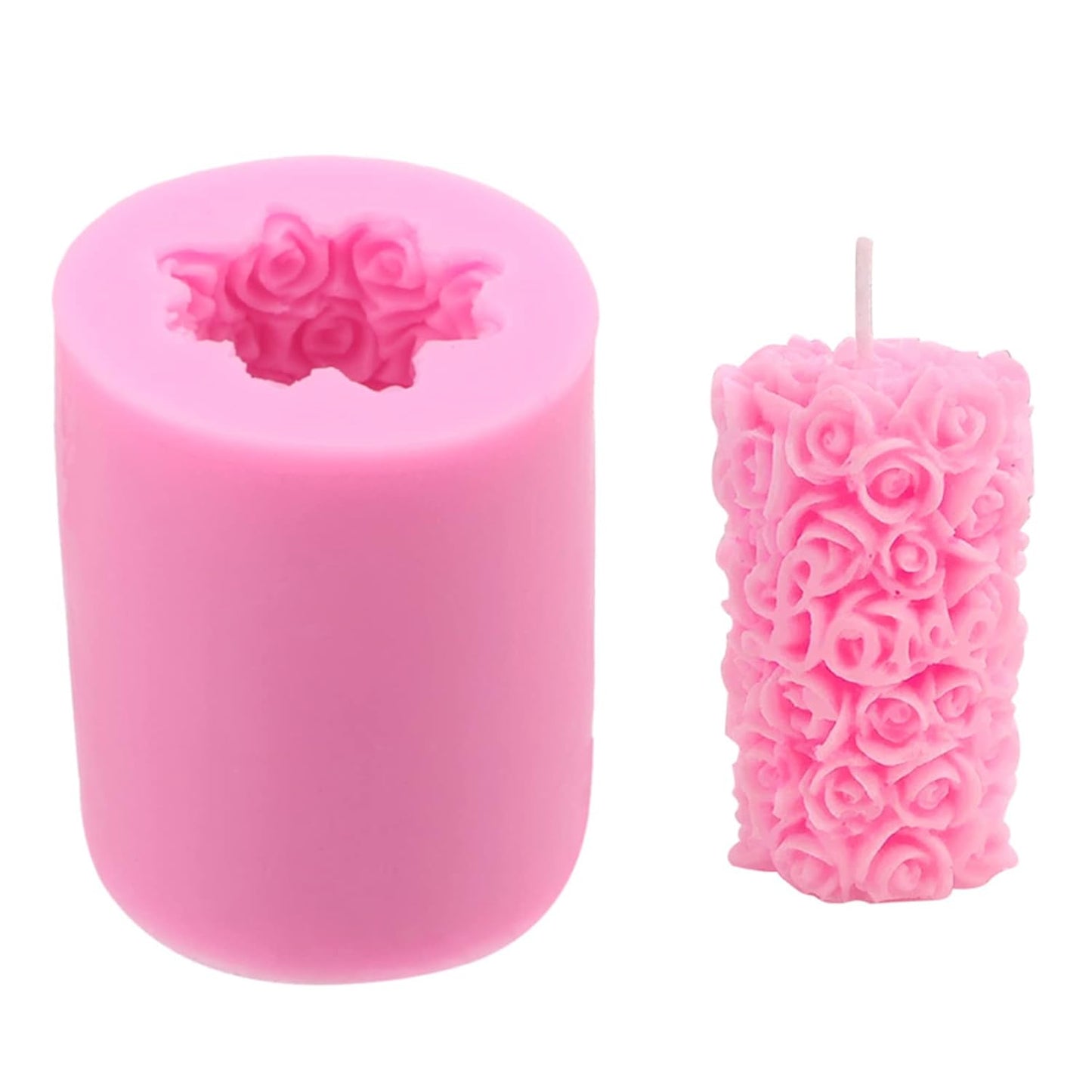 GB138 Mini Rose Pillar Mold