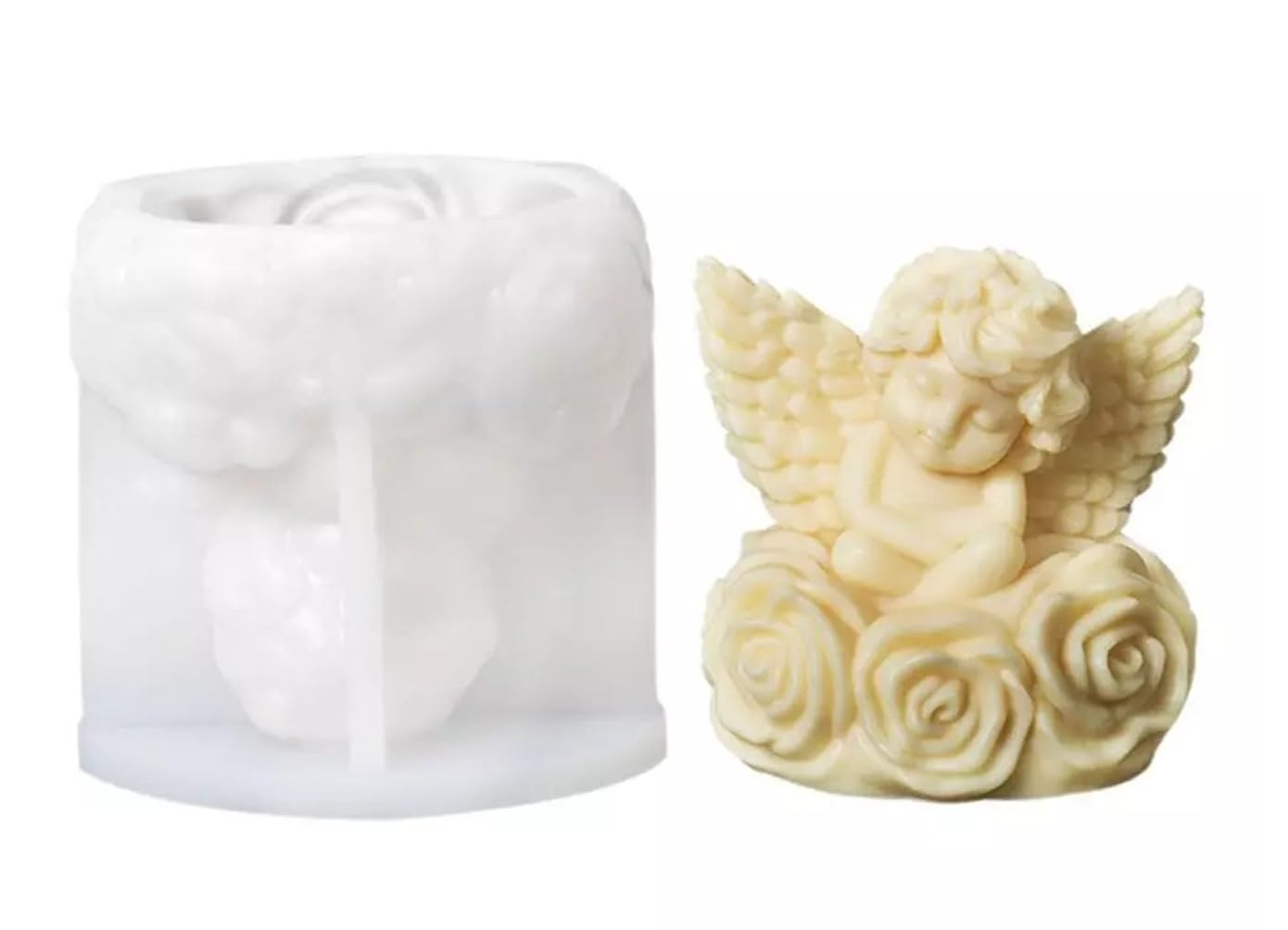 Angel On Rose Mold GB196