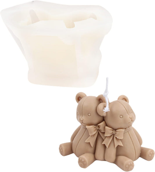 Couple Teddy Bear Mold GB014