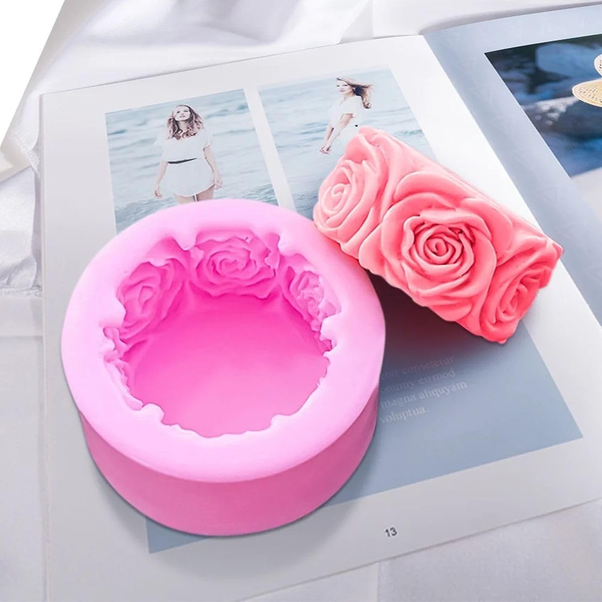 GB148 Round With Rose Mold