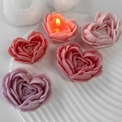 GB129 Rose Petal Heart Mold