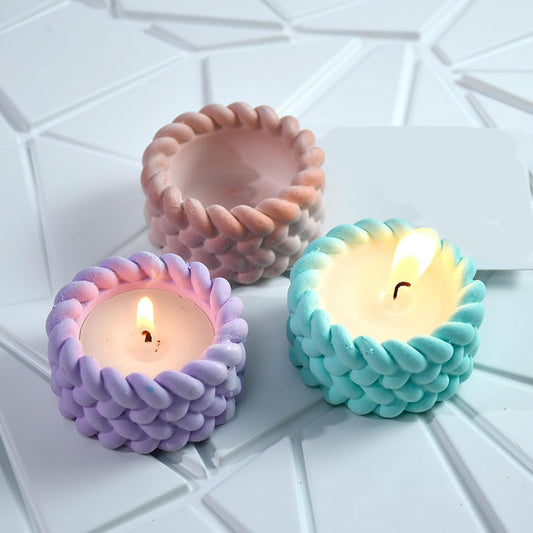 Rope Candle Holder Mold CRM001