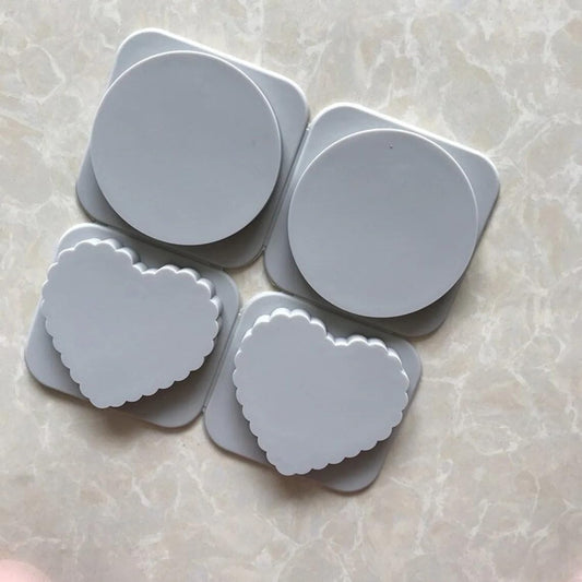 GB070 Crinkle Heart & Round Sachet Mold