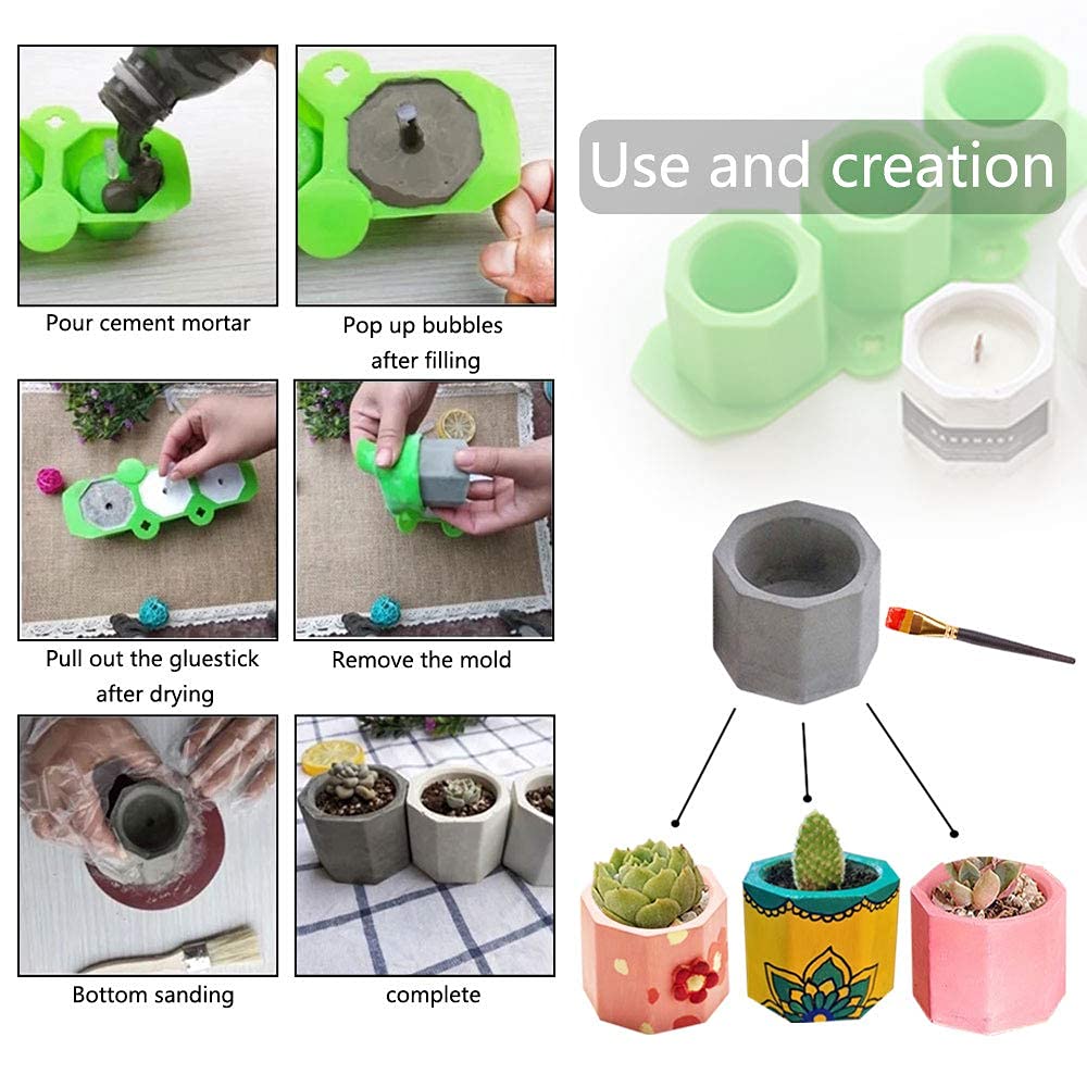 Octagon Mold CRM021 (Pack Of 5)