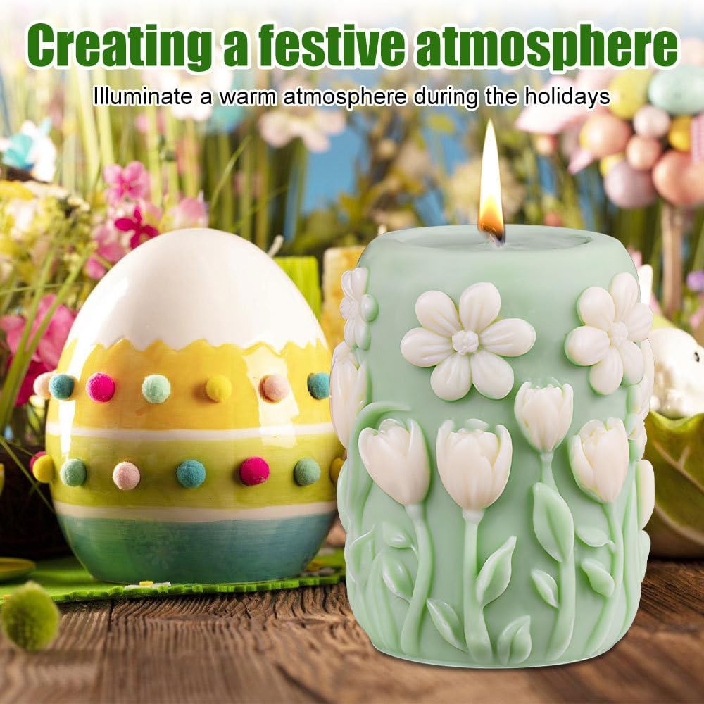 GB139 Tulip Daisy Pillar Mold