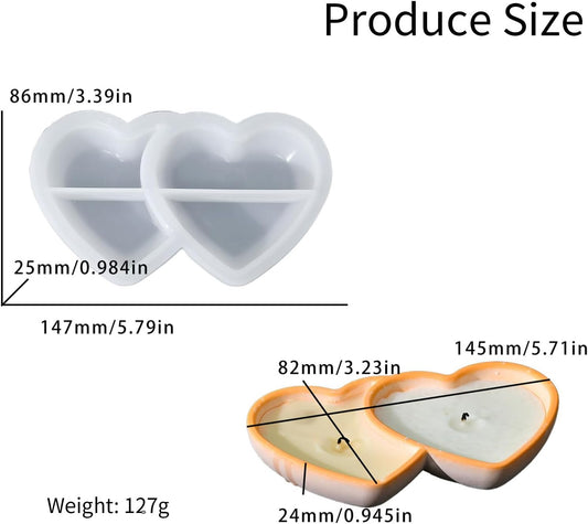 Double Heart Trinket CRM013 (Pack Of 3)