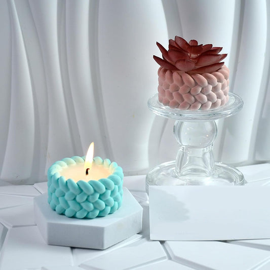 Rope Candle Holder Mold CRM001