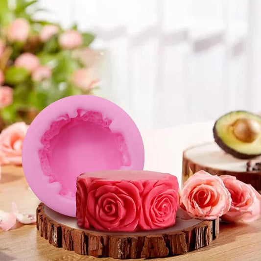 GB148 Round With Rose Mold