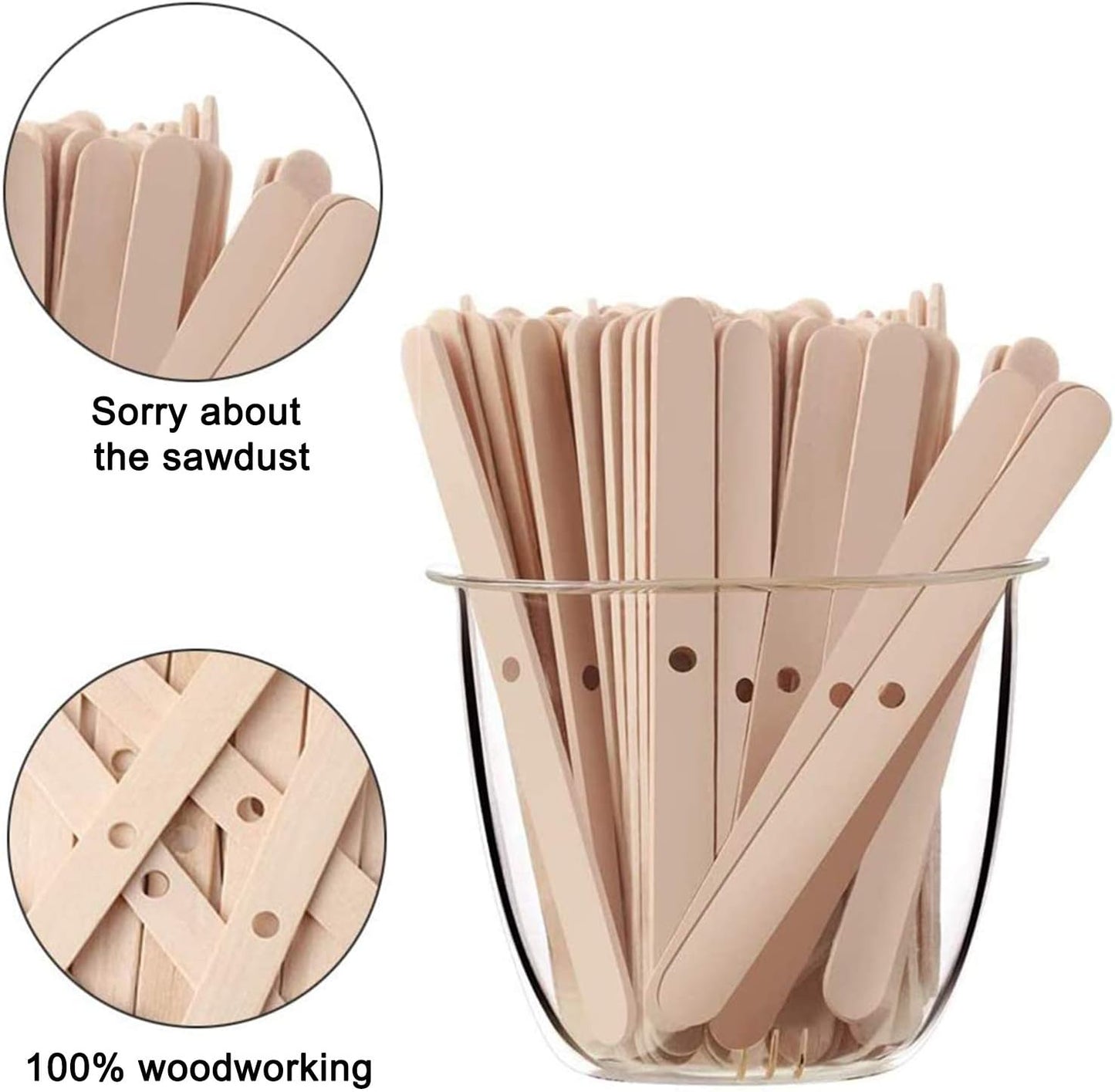 Wooden Wick Holder (Pack Of 50) CT032