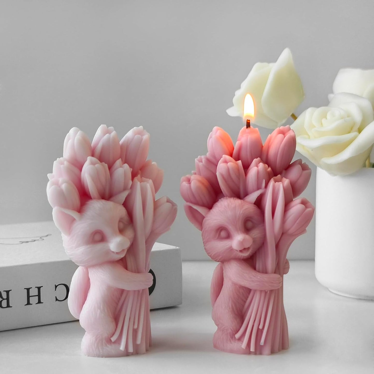 GB011 Cat with Tulips Mold