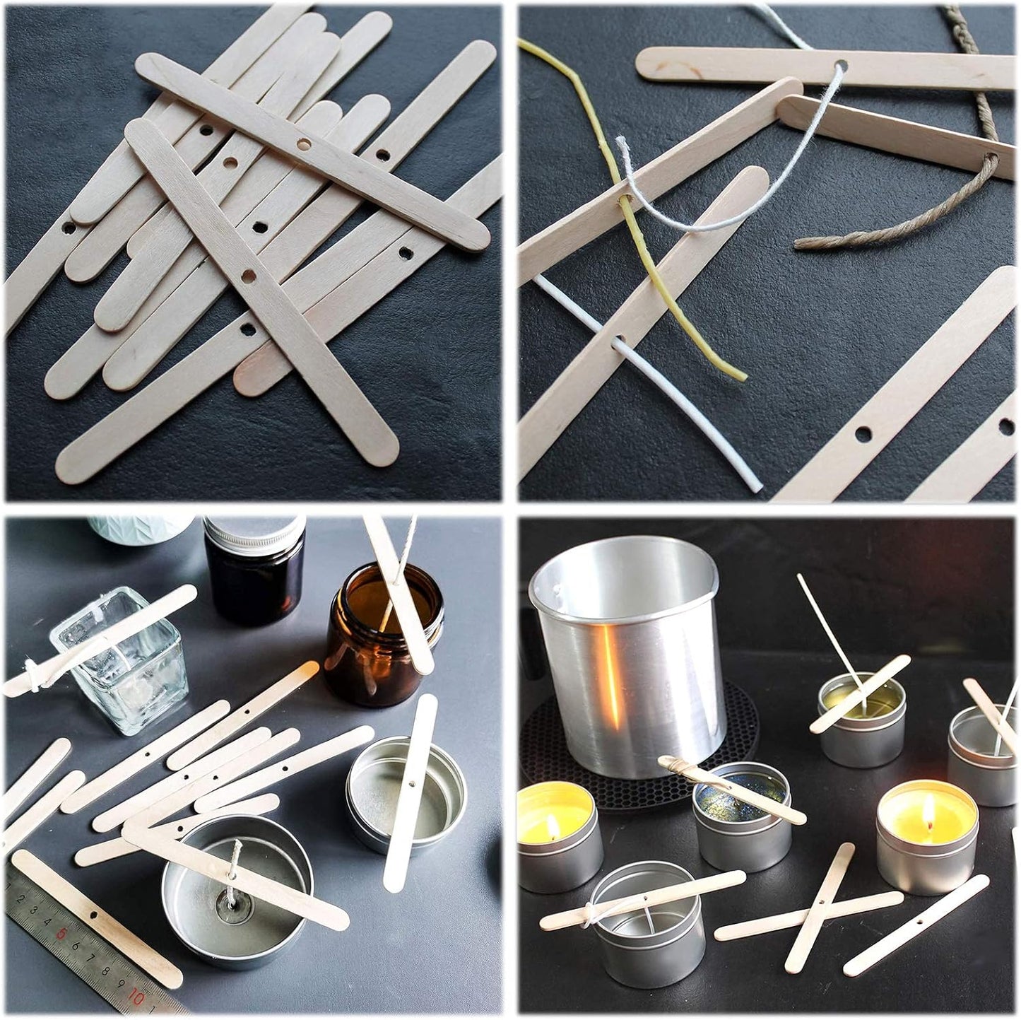 Wooden Wick Holder (Pack Of 50) CT032