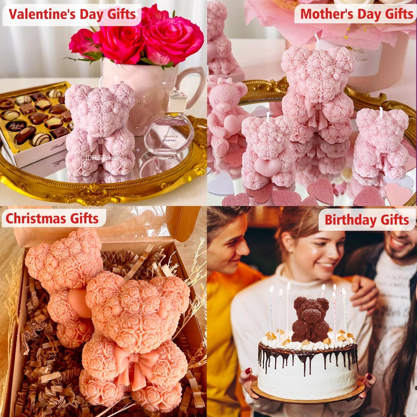 Rose Bow Teddy Small GB191