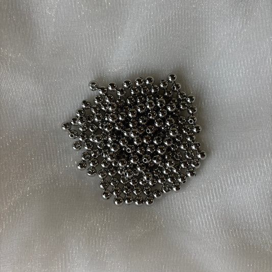 Premium Round Craft Beads – Metallic & Pearl Finish Beads for Jewelry 6 mm (Pack 10)