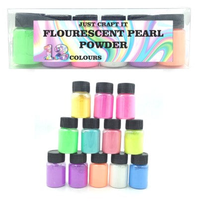 PP002 Flourescent Mica Powder (Set of 12)