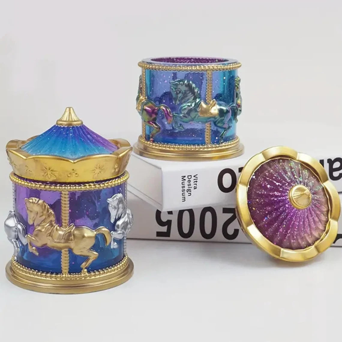 Carousel Jar Mold CRM015