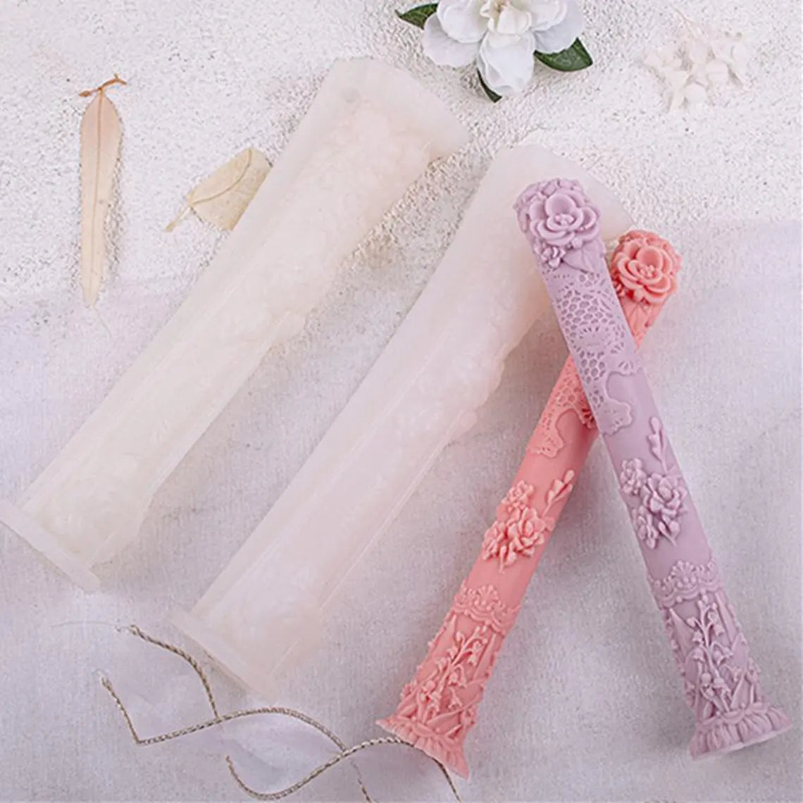 Flower Dinner Candle Mold GB204