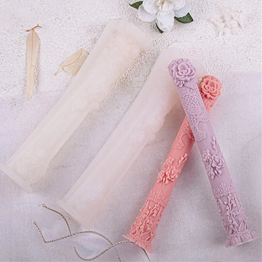 Flower Dinner Candle Mold GB204